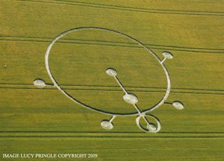 aerial of Yarnbury Castle from ccc