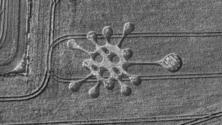 aerial of Potterne from ccc