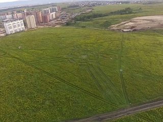 aerial of Krasnoyarsk