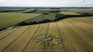 aerial of Barbury Castle from ccc