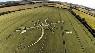 aerial of Clearbury Ring