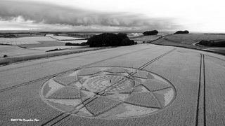 aerial of Hackpen Hill from ccc