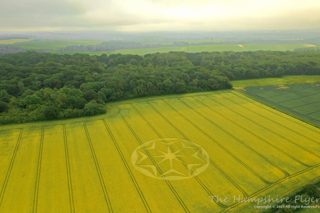 aerial of Tichborne from ccc