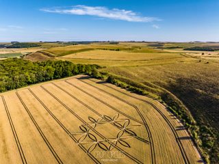 aerial of Norton Bavant from ccc