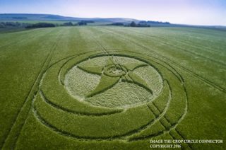 aerial of Silbury Hill