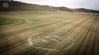 aerial of Stanton St Bernard from ccc