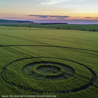 aerial of Bishop's Cannings Down from ccc