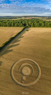aerial of Cley Hill from ccc