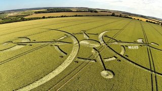 aerial of Clearbury Ring