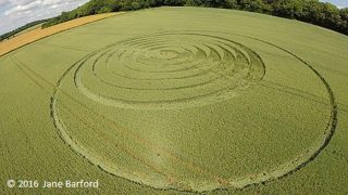 aerial of Tichborne from ccc