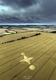 aerial of Preston Candover from ccc