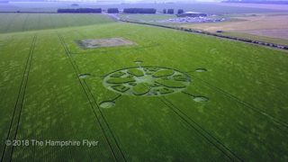 aerial of Winterbourne Stoke from ccc
