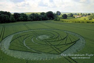 aerial of Avebury Stone Circle from ccc