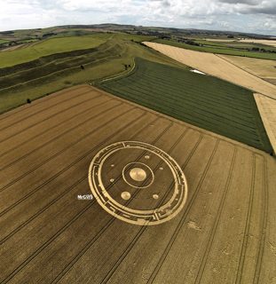 aerial of Maiden Castle