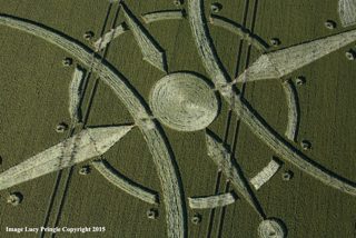 aerial of Clearbury Ring from ccc