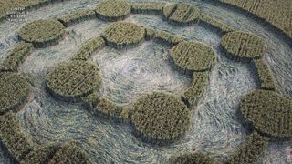 aerial of Easton Royal from ccc