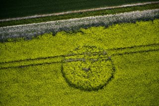 aerial of Alton Barnes