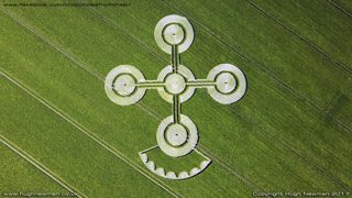 aerial of Alton Barnes from ccc