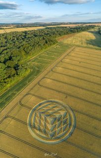 aerial of Tichborne from ccc