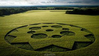 aerial of Crawley Down from ccc