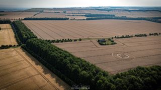 aerial of Wayland Smithy from ccc