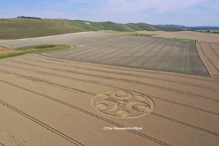 aerial of Stanton St Bernard from ccc