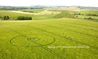 aerial of Silbury Hill from ccc