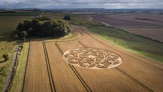 aerial of Hackpen Hill from ccc