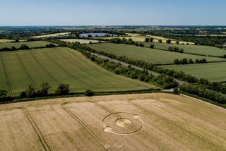 aerial of Bishops Sutton from ccc
