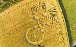 aerial of Badbury Rings