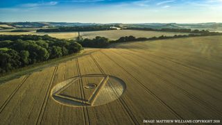 aerial of Gurston Ashes from ccc