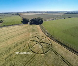 aerial of Yatesbury from ccc