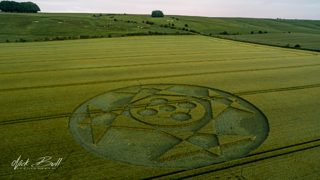 aerial of Hackpen HIll from ccc