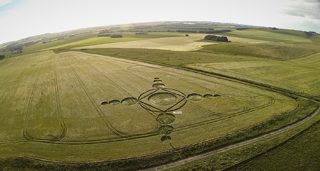 aerial of Avebury