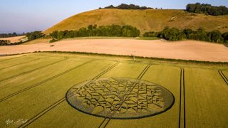 aerial of Martinsell Hill from ccc