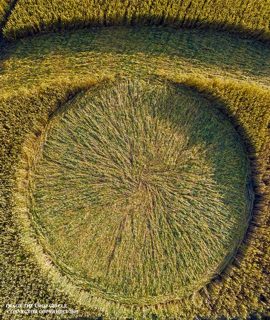 aerial of Barbury Castle from ccc
