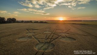 aerial of Badbury Rings from ccc