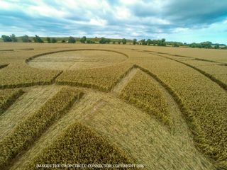 aerial of Figsbury Rings from ccc