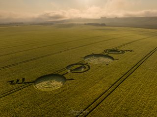 aerial of Winterbourne Bassett