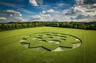 aerial of Crawley Down from ccc