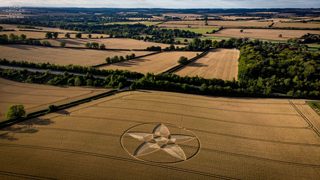 aerial of Bishops Sutton from ccc
