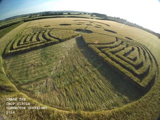 aerial of Badbury Rings from ccc