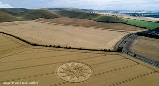 aerial of Clifford's Hill from ccc