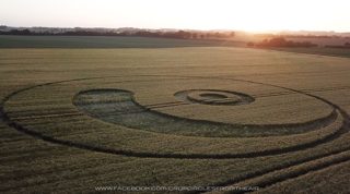 aerial of Berwick Bassett from ccc