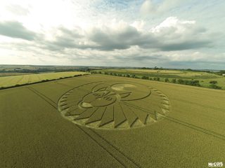 aerial of Figsbury Rings