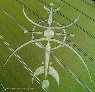 aerial of Clearbury Ring from ccc