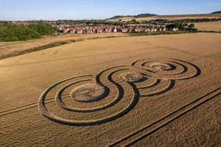 aerial of Bishops Cannings