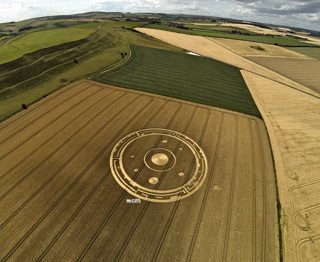 aerial of Maiden Castle