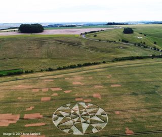 aerial of Hackpen Hill from ccc