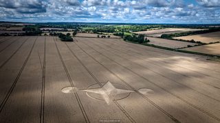 aerial of Preston Candover from ccc